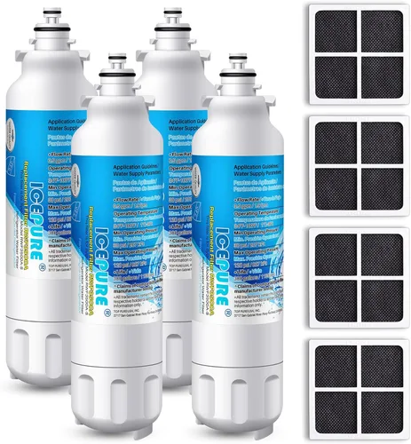 Vista 12 de ICEPURE 46-9490 Reemplazo para LG LT800P, ADQ73613401, ADQ73613402, ADQ73613408, ADQ75795104, Kenmore 9490 Filtro de agua para refrigerador y filtro
