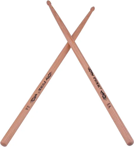 Vista 2 de Baquetas profesionales de madera de nogal, 5A, instrumentos musicales, palillos de tambor, un par