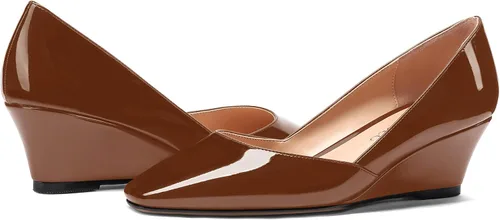Vista 6 de MODENCOCO Zapatos de tacón bajo con cuña de tacón bajo para mujer, con puntera cuadrada, 2 pulgadas
