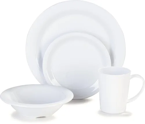 Vista 16 de Taza de café Carlisle resistente a la rotura hecha en Tritan, plástico sin BPA, 12 onzas (Paquete de 12)., Blanco, 12