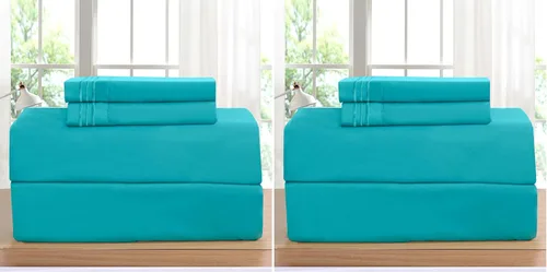 Vista 21 de Elegant Comfort Juego de sábanas de lujo en Amazon 1500 Premier resistente a las arrugas, la decoloración y las manchas, juego de sábanas de 4