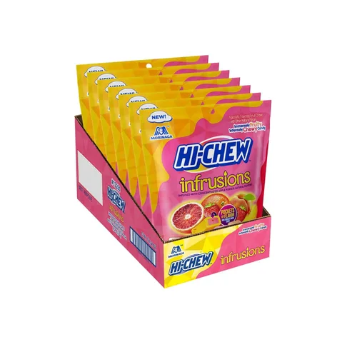 Vista 25 de HI-CHEW Mezcla Superfruit, 3.17 oz, 6 piezas, sin gluten, elaborada con sabores de frutas naturales y artificiales
