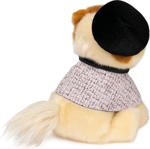 Vista 7 de GUND Boo, El perro más lindo del mundo con gorro parisino de peluche, muñeco de perro pomerania para edades de 1 año en adelante, 9 pulgadas