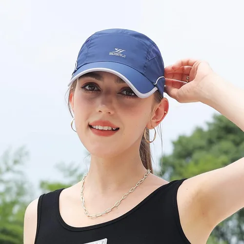 Vista 12 de Gorra deportiva de malla ligera de secado rápido para hombres y mujeres