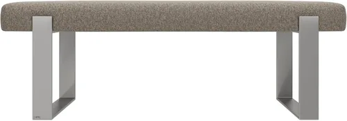 Vista 80 de VANT Banco de cama tapizado, beige Boucle, níquel cepillado Boucle Beige - Níquel cepillado