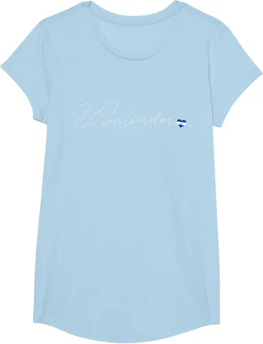 Vista 17 de Camiseta Simple Love El Salvadoreño con diseño de corazón en El Salvador