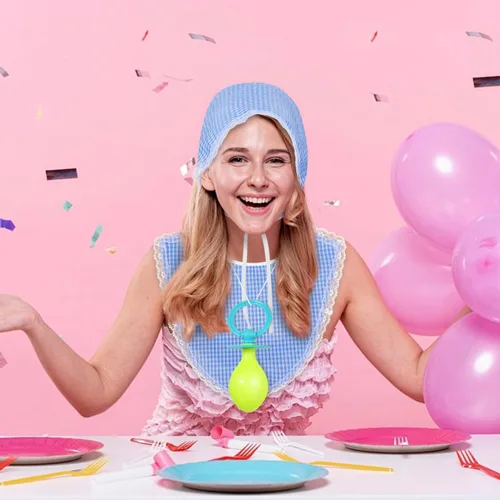 Vista 7 de 2 juegos de disfraz de bebé adulto para hombres y mujeres, accesorios de disfraz de bebé grande con chupete gigante, sombrero y babero, regalos