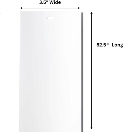 Vista 3 de Lamas de repuesto para persianas verticales blancas, para puertas y ventanas. Reemplazo estándar fácil de instalar, 82.5" de largo (2)