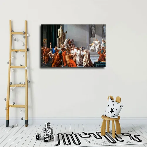 Vista 5 de VAKUUM Póster de Assassination Murder Of Julio Caesar Roma, lienzo de pintura en lienzo para pared, impresión de imágenes HD, obra de arte moderna