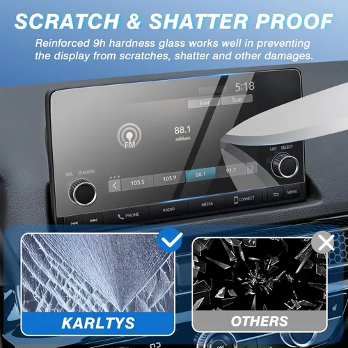 Vista 4 de Karltys Protector de pantalla mejorado para Honda HR-V/HRV Sport LX de 7 pulgadas 2023 2024 2025 [sin reflejos ni huellas dactilares] Accesorios