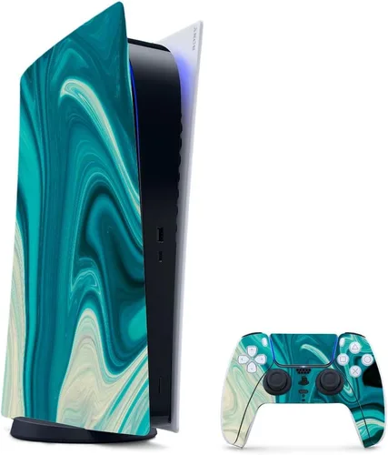 Vista 71 de MightySkins - Skin para juegos para PS5 / Playstation 5 Bundle – Mármol ámbar Envoltura protectora de vid Fácil de aplicar y cambiar