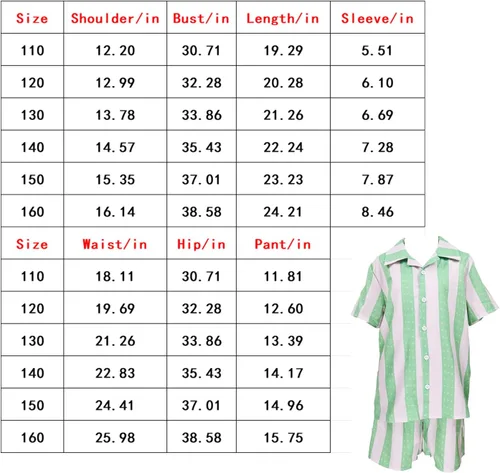 Vista 4 de KBJALQ 2024 New 80s Workout Costume for Boys kids Movie 2023 Cosplay Outfit for Kids Christmas Halloween Costume