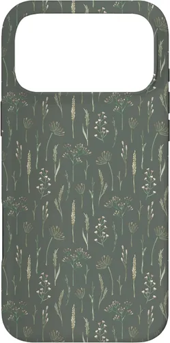 Vista 22 de Neutral Boho Dried Wildflower Meadow Botanical (Olive) Case for iPhone 17