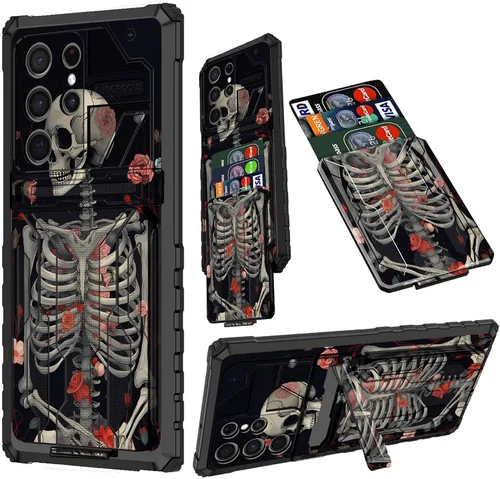 Vista 89 de Funda para Samsung A13 5G, Galaxy A13 5G con tarjetero desmontable atril resistente a prueba de golpes funda protectora para Samsung Galaxy A13 Gato
