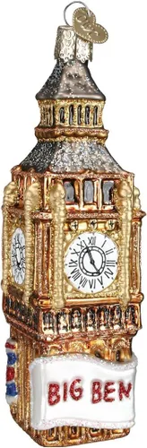 Vista 81 de Old World Christmas - Adorno de bebé blanco de un solo pieza de vidrio soplado para árbol de Navidad, decoración festiva hecha a mano, colección