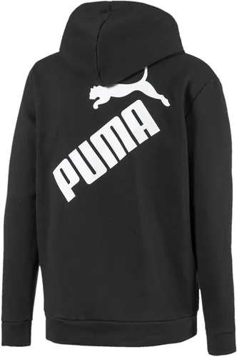 Vista 2 de PUMA Sudadera con capucha con logotipo grande para hombre