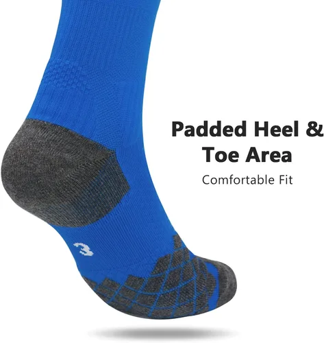 Vista 3 de Northdeer Calcetines de fútbol para jóvenes, calcetines de béisbol para fútbol, sóftbol, mujeres, jóvenes, adultos, hombres, sobre la pantorrilla