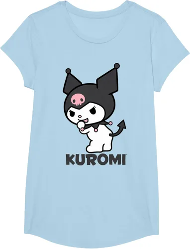 Vista 13 de Sanrio Kuromi - Camiseta con logotipo en la parte trasera Gris Oscuro