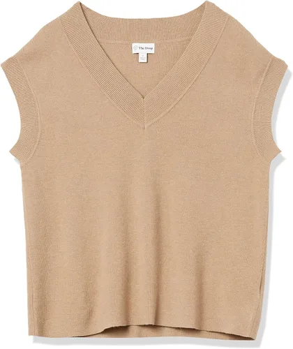 Vista 7 de The Drop Chaleco tipo suéter Zhen con cuello en V para mujer