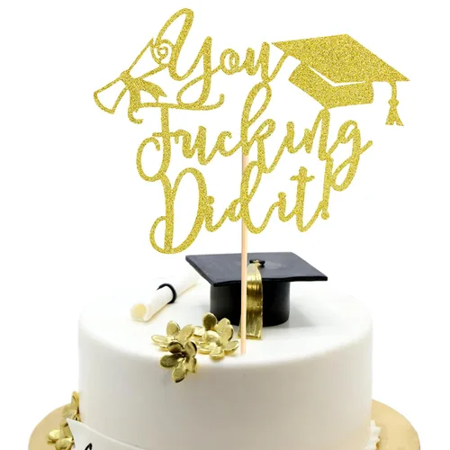 Vista 16 de Arthsdite 1 pieza Adorno para Tarta de Felicitación - Adorno de Tarta de Graduación - 2025 Suministros de Decoración para Fiesta de Graduación