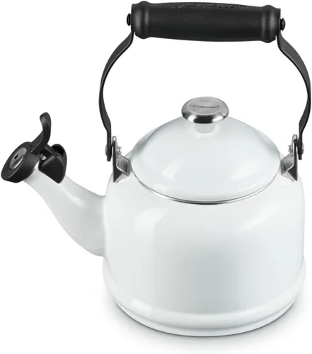 Vista 18 de Le Creuset - Tetera Demi esmaltada en acero, 1.25 cuartos de galón, Artichaut