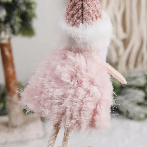 Vista 6 de 4 adornos colgantes de ángel de felpa, adorno de muñeca de árbol de Navidad, decoración de muñecas colgantes, colgante de hadas para Navidad, Año