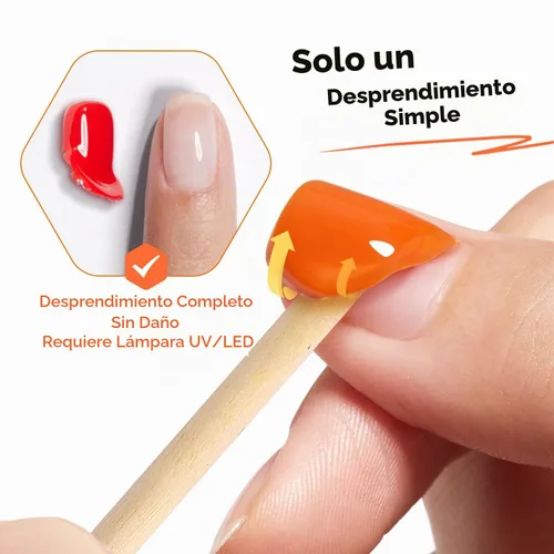 Vista 4 de modelones Capa base de gel despegable U V, capa base pelable de secado rápido Esmalte de uñas de gel para principiantes, protección suave