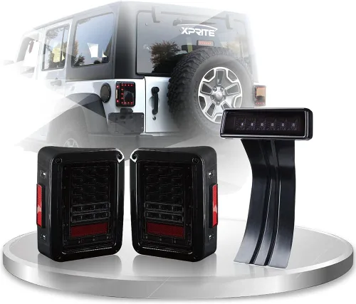 Vista 8 de VARIACIóN TL-JEEP-CLR-G1, transparente, (Clear Taillight + Smoke Brakelight)