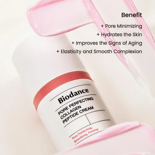 Vista 6 de BIODANCE Collagen Plumper Duo: suero de péptido de colágeno perfeccionador de poros e hidratante facial, juego coreano de cuidado de la piel