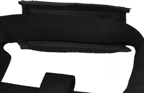 Vista 9 de Bolsa de almacenamiento de mesa plegable portátil con capa intermedia de esponja - Funda de transporte multifuncional al aire libre negra de tela