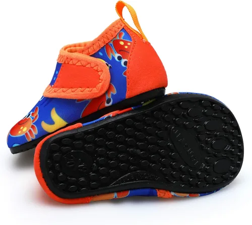 Vista 5 de storeofbaby Zapatos de agua para bebés, niños y niñas, calcetines acuáticos de secado rápido para natación, playa, piscina