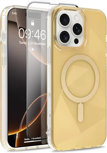 Vista 260 de Funda magnética para Google Pixel 10 Pro XL [compatible con Magsafe] [bonito diseño fluorescente de moda] a prueba de golpes, delgada, translúcida
