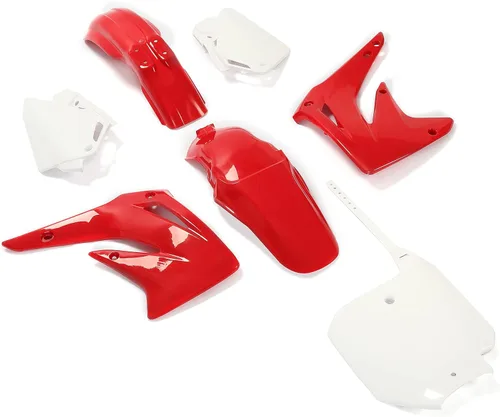Vista 8 de HECASA Compatible con Honda CR85R 2003-2007 Kit completo de plástico de repuesto (negro)
