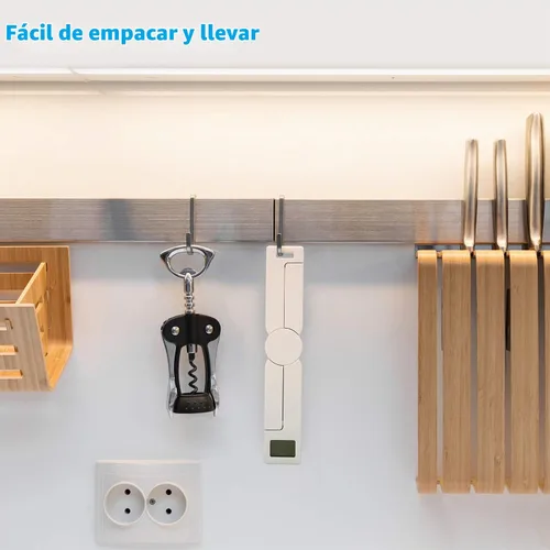Vista 6 de Báscula de alimentos portátil, báscula de viaje para alimentos, pequeña báscula digital plegable de cocina para alimentos, báscula de bolsillo mini