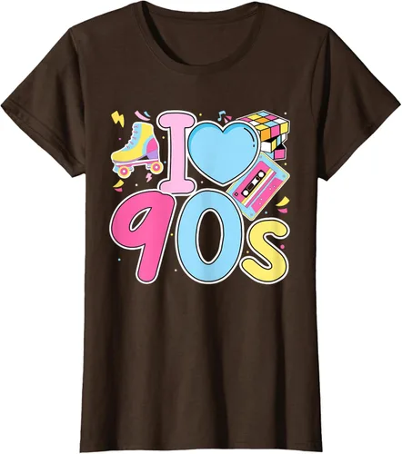Vista 26 de I Love 90's Retro Style Nostalgia Vibe Funny 1990's Party T-Shirt Negro