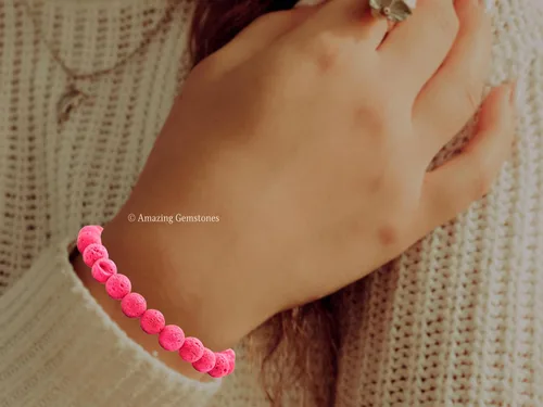 Vista 382 de Amazing Gemstone Crystal Bracelet for Women Men's Gifts - Protection Healing Crystal Bracelet - 8mm Gemstone Beaded Stretchable Bracelet Pulseras