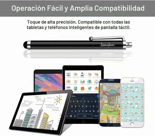 Vista 6 de STYLUSHOME Lápiz óptico para pantallas táctiles, 10 bolígrafos de estilista 10 Multicolor