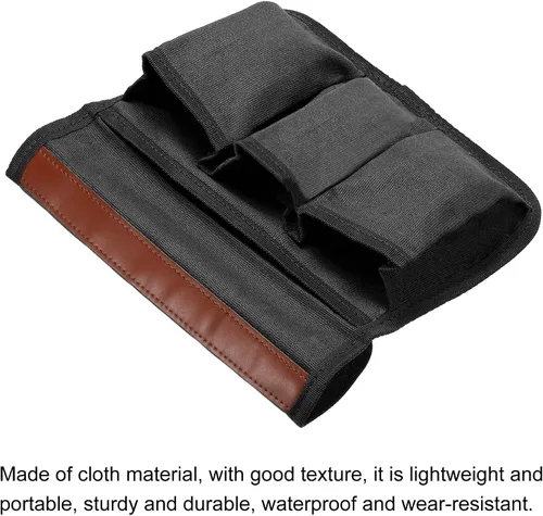 Vista 3 de PATIKIL Organizador de reposabrazos para silla, sillas plegables para exteriores, reposabrazos, revistas laterales, bolsa de aperitivos, bolsa