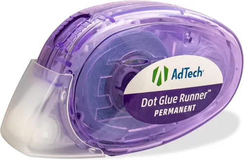 Vista 7 de AdTech Dot Glue Runner-Case Pack, PURPLE 12 Pack