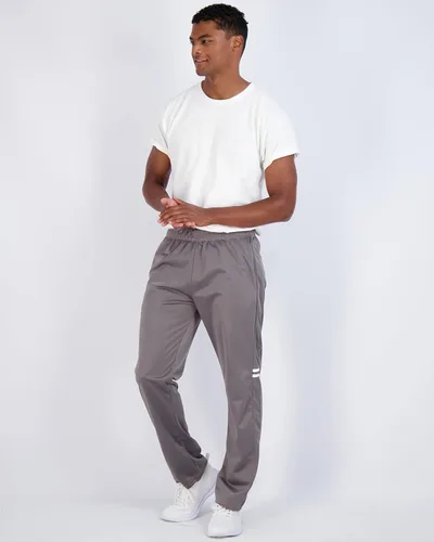 Vista 4 de Real Essentials Paquete de 3 pantalones deportivos deportivos casuales de tricot con parte inferior abierta para hombre