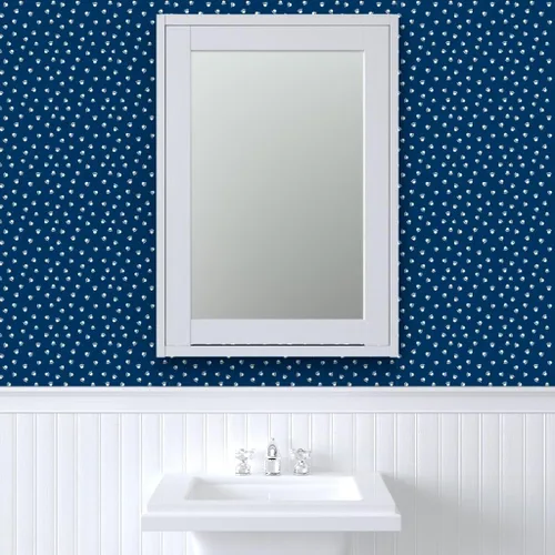 Vista 9 de Papel tapiz autoadhesivo para despegar y pegar, papel tapiz extraíble de color azul marino para mascotas, perros, gatos y patas, mascotas Spoonflower