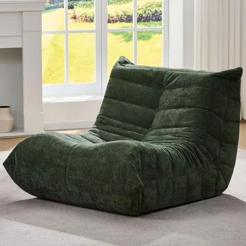 Vista 38 de Hobestluk Puf con espuma viscoelástica, tela de piel sintética ultrasuave, diseño ergonómico, puf pequeño, para sala de estar, dormitorio, sala