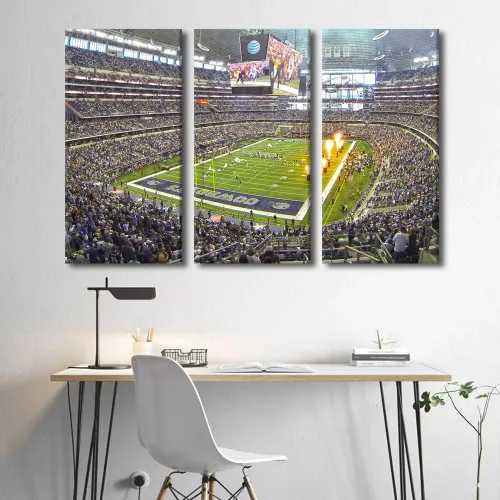 Vista 47 de Lincoln - Lienzo decorativo para pared, diseño de campo financiero de Filadelfia, paisaje de estadio de fútbol de Filadelfia, decoración de pared