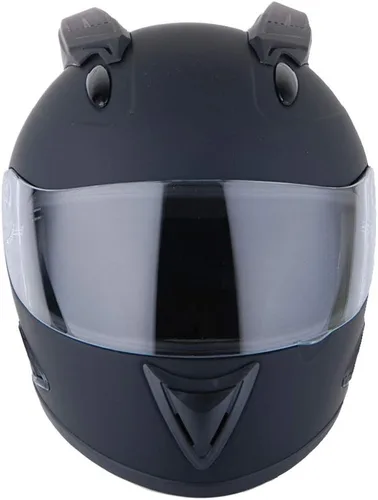 Vista 4 de 1Storm - Casco completo con alas y cuernos para motocicleta
