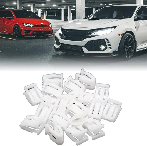 Vista 2 de uxcell Sujetadores de plástico Auto Car Trim Panel de instrumentos Panel de instrumentos 20PCS Blanco