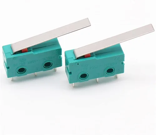 Vista 2 de GALSOR Micro Switches 10PCS 3 pins Micro Touch Switches NO+NC 3a/5a 125VAC 250VAC Mini Limit Switch Micro Switch Microswitches with 29mm Long Lever