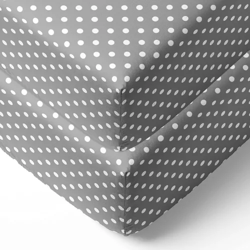 Vista 26 de Bacati - Sábana bajera ajustable de 100 % algodón universal para bebé de EE. UU. para cuna o niño pequeño (PIN DOTS, turquesa aguamarina)