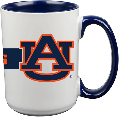 Vista 10 de The Memory Company Taza de café sublimada con licencia oficial de la NCAA de 15 onzas, Universidad de Alabama