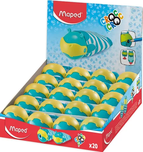 Vista 4 de Maped - Sacapuntas Croc Croc Hippo - Sacapuntas Hipopótamo - Reserva de tela elástica - Función de limpieza