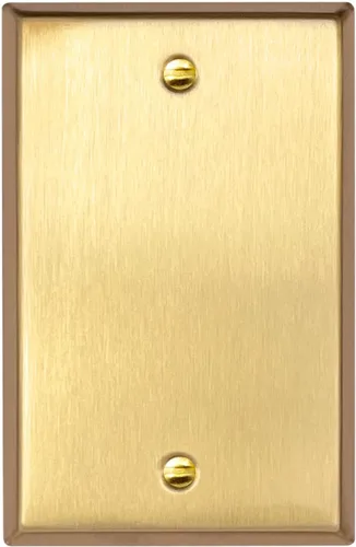 Vista 21 de Rio Salto BRASS Signature Collection MIDSIZE - Placa de pared de metal dorado para interruptor de luz o cubierta de tomacorriente, placa de pared